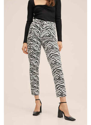 Pantalon 7/8 blanc MANGO femme