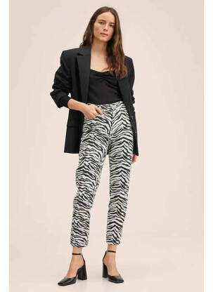 Pantalon 7/8 blanc MANGO femme