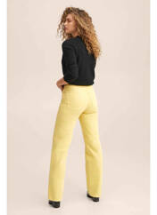 Jeans coupe droite jaune MANGO pour femme seconde vue