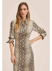 Robe longue beige MANGO pour femme seconde vue