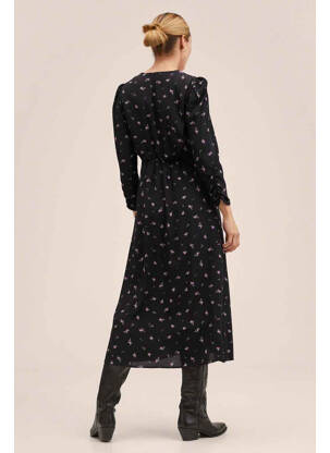 Robe longue noir MANGO femme