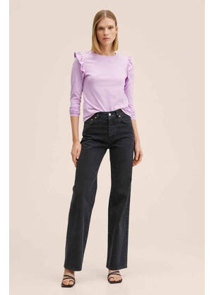 Top violet MANGO femme