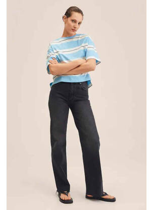 T-shirt bleu MANGO femme