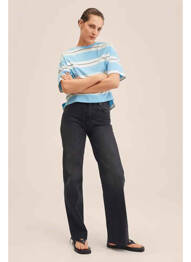 T-shirt bleu MANGO femme
