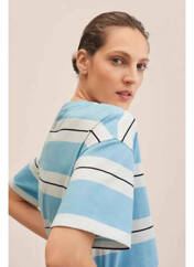 T-shirt bleu MANGO pour femme seconde vue