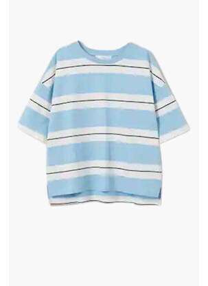 T-shirt bleu MANGO femme