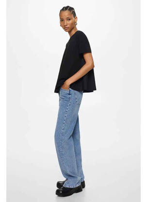 T-shirt noir MANGO femme