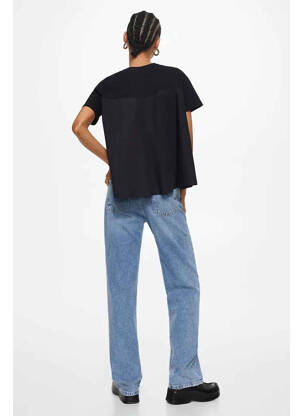 T-shirt noir MANGO femme