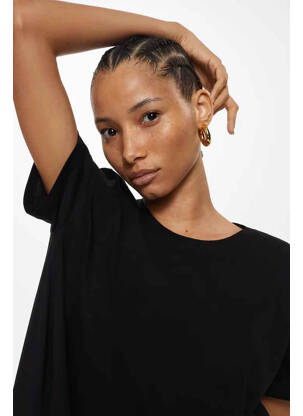T-shirt noir MANGO femme