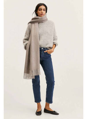 Pantalon 7/8 bleu MANGO femme