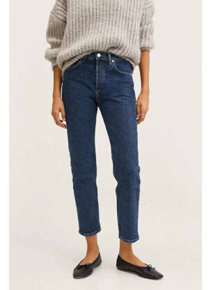 Pantalon 7/8 bleu MANGO femme