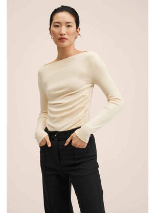 Top beige MANGO femme