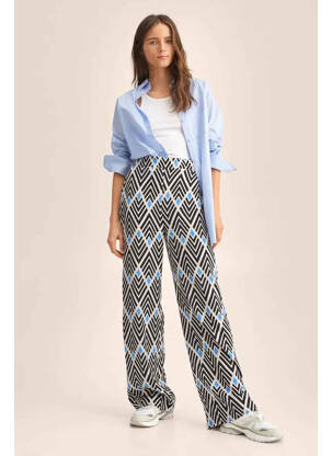 Pantalon droit noir MANGO femme