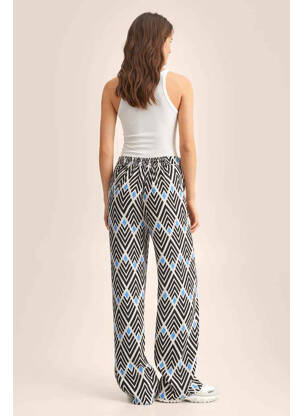 Pantalon droit noir MANGO femme