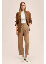 Pantalon droit marron MANGO femme
