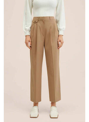 Pantalon droit marron MANGO femme