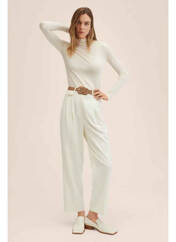 Pantalon droit blanc MANGO pour femme seconde vue