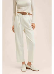 Pantalon droit blanc MANGO pour femme seconde vue