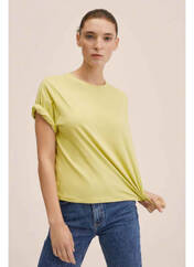 T-shirt jaune MANGO pour femme seconde vue