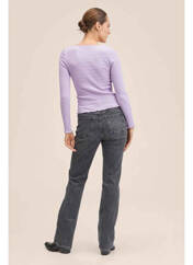 T-shirt violet MANGO pour femme seconde vue