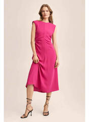 Robe longue rose MANGO pour femme seconde vue