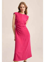 Robe longue rose MANGO pour femme seconde vue