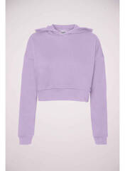 Sweat-shirt à capuche violet NOISY MAY pour femme seconde vue