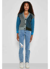 Gilet manches longues bleu NOISY MAY pour femme seconde vue