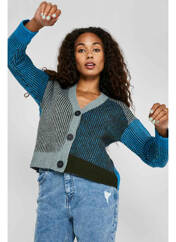 Gilet manches longues bleu NOISY MAY pour femme seconde vue