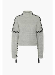 Pull col roulé gris NOISY MAY pour femme seconde vue