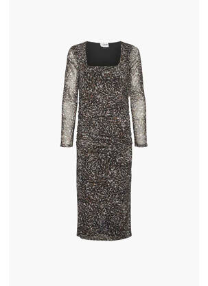 Robe mi-longue marron NOISY MAY femme