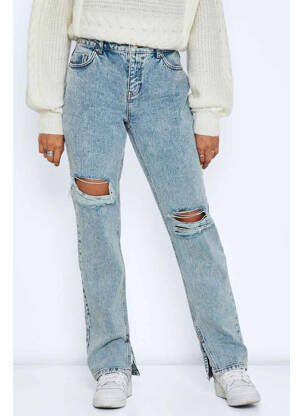 Jeans coupe droite bleu NOISY MAY pour femme