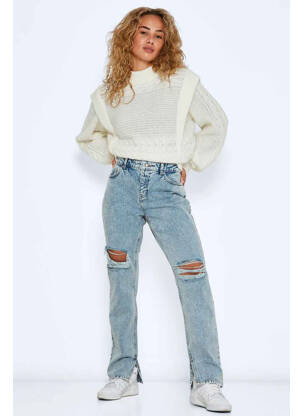 Jeans coupe droite bleu NOISY MAY femme