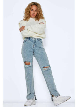 Jeans coupe droite bleu NOISY MAY femme