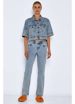 Jeans coupe droite bleu NOISY MAY femme