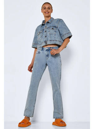 Jeans coupe droite bleu NOISY MAY femme