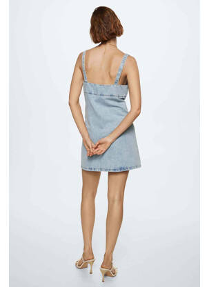 Robe courte bleu MANGO femme