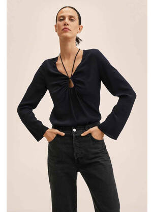 Chemisier noir MANGO femme