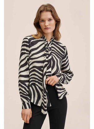 Chemisier noir MANGO femme