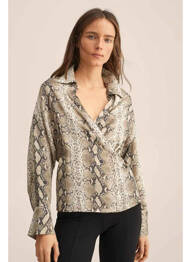 Chemisier beige MANGO femme