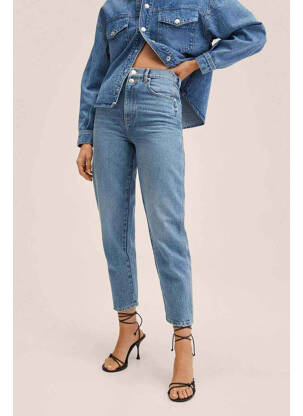 Jean coupe mom bleu MANGO femme