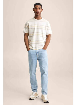 T-shirt beige MANGO pour homme