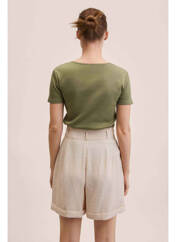 T-shirt vert MANGO pour femme seconde vue
