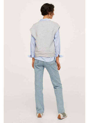 Jeans coupe droite bleu MANGO femme
