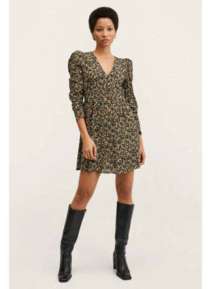 Robe courte vert MANGO femme