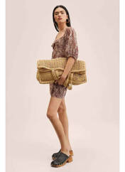 Robe courte marron MANGO pour femme seconde vue