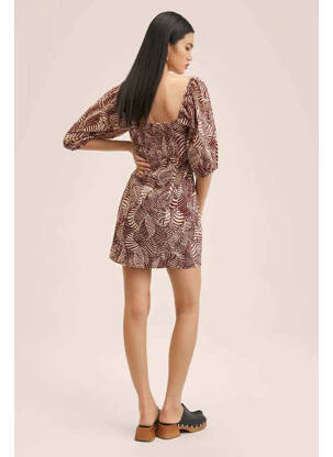 Robe courte marron MANGO femme