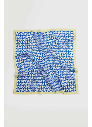 Foulard bleu MANGO femme