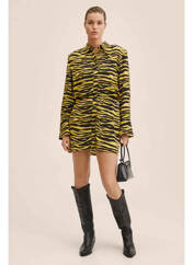 Robe courte jaune MANGO pour femme seconde vue