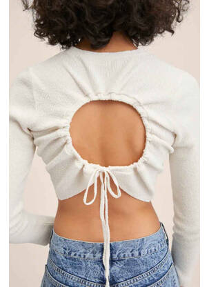 Pull beige MANGO femme